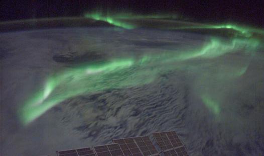 Aurora from the International Space Station