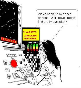 Spaceship Emergency Cartoon