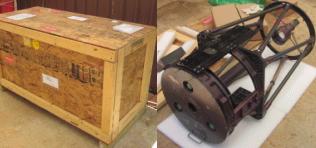 Shipping crate & telescope
