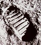 Footprint in Lunar Dust